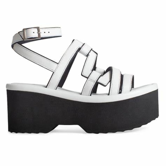 BRAND NEW in box PIERRE HARDY Kaliste Calfskin Caged Platform Sandals Size 38/8 - Picture 1 of 16